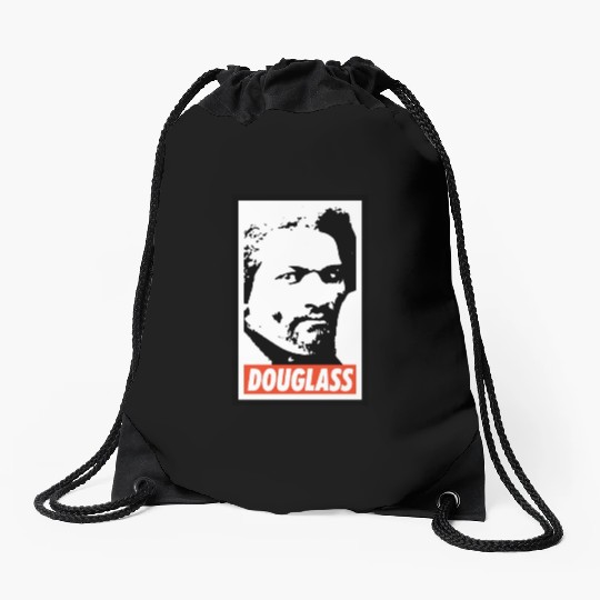 Frederick Douglass Drawstring Bags