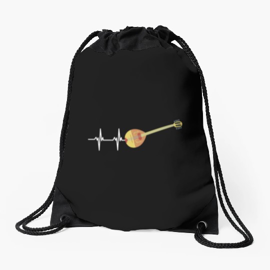 Irish Bouzouki Instrument Greek Drawstring Bags