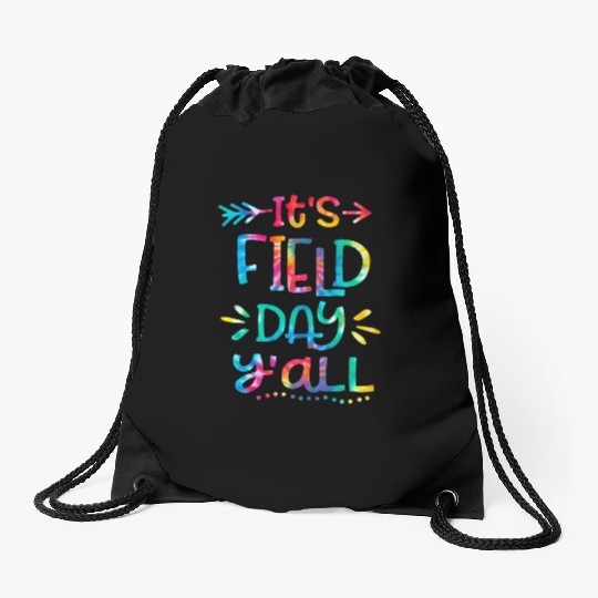 IT'S FIELD DAY y'all Drawstring Bags