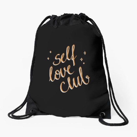 Self Love Club Drawstring Bags