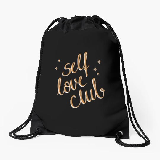 Self Love Club Drawstring Bags