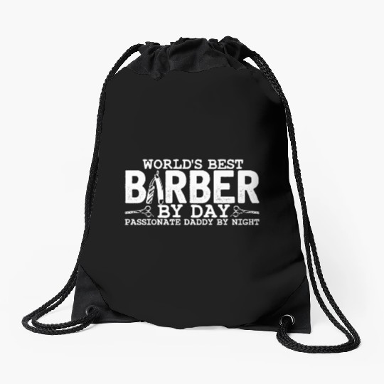 Barber Dad Hairstylist Hairdresser Hair Drawstring Bags