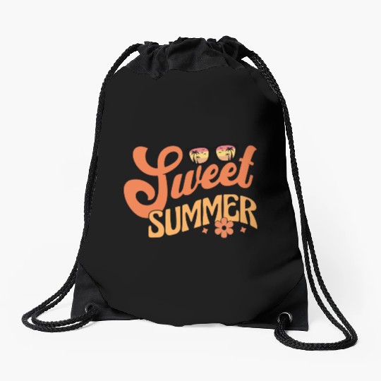 Sweet summer Drawstring Bags