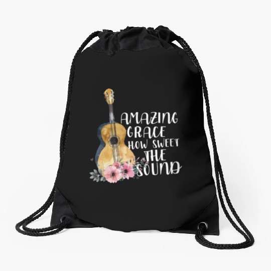 Amazing Grace How Sweet The Sound Drawstring Bags