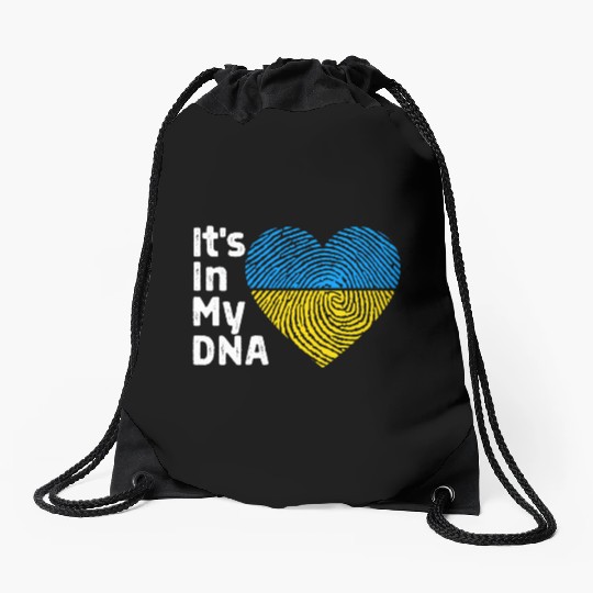 It'S In My Dna Ukraine I Stand With Ukraine Drawstring Bags