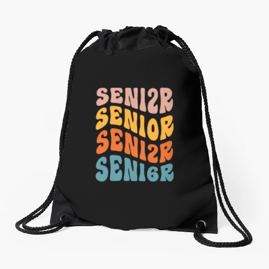 Retro Senior 2026 Graduation Class Of 2026 Back Drawstring Bags