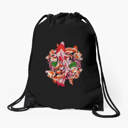 Nishikigoi Koi fish farm gift Koi carp Drawstring Bags