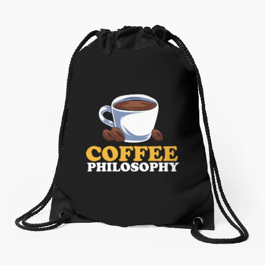Coffee Philosophy Teacher Poetry Science Coffee Drawstring Bags