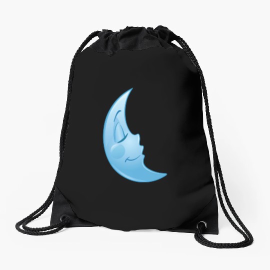 Sleeping Moon Drawstring Bags