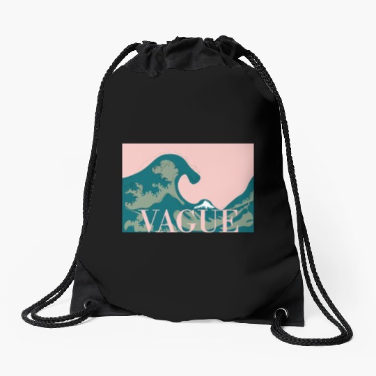 La Grande Vague The Great Wave Drawstring Bags