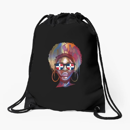 Dominican Republic Drawstring Bags