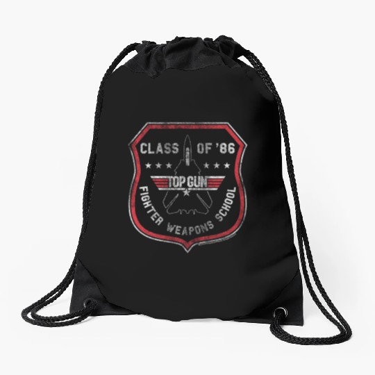 Top Gun Fighters Weapons School Class Of 86 Drawstring Bags