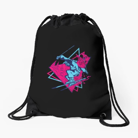 Ski 80S 90S Skiing Drawstring Bags