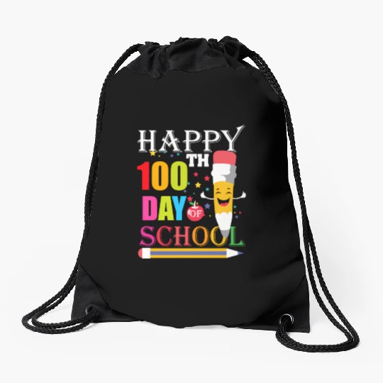 100Th Day Of School Teacher 100 Days Of School Sme Drawstring Bags