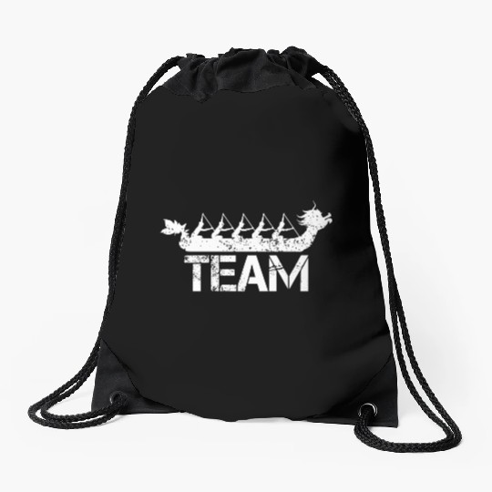 Dragon Boat Racing Team Drawstring Bags