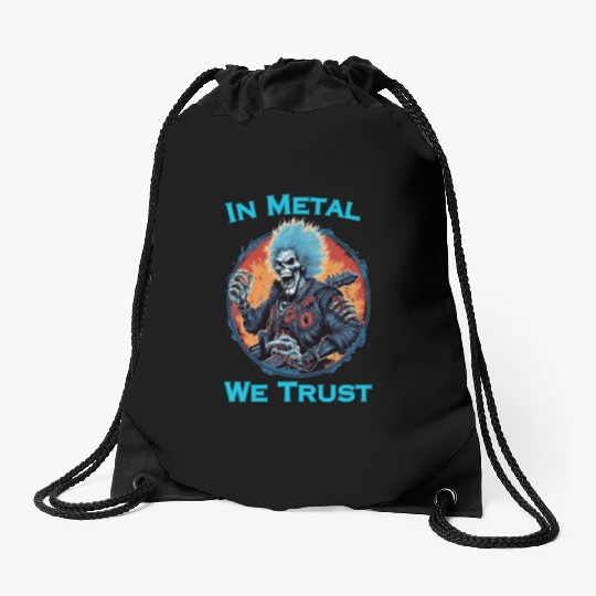 Embrace the power and passion of heavy metal with Drawstring Bags