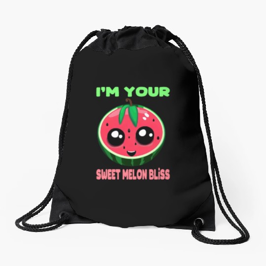 Watermelon - Your sweet melon magic Drawstring Bags
