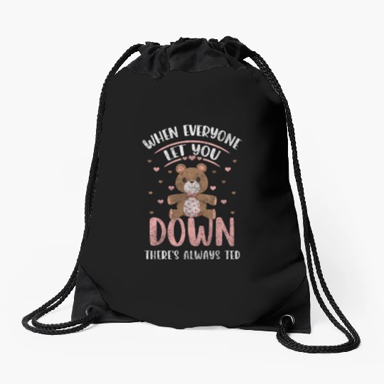 Teddy Bear Children Toy Cuddling Drawstring Bags