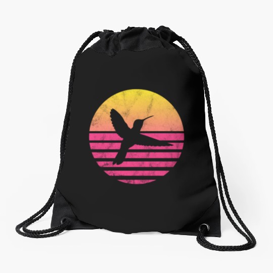 Hummingbird Drawstring Bags