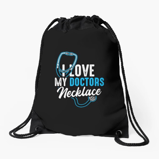 Doctor - I Love My Doctor's Necklace Drawstring Bags