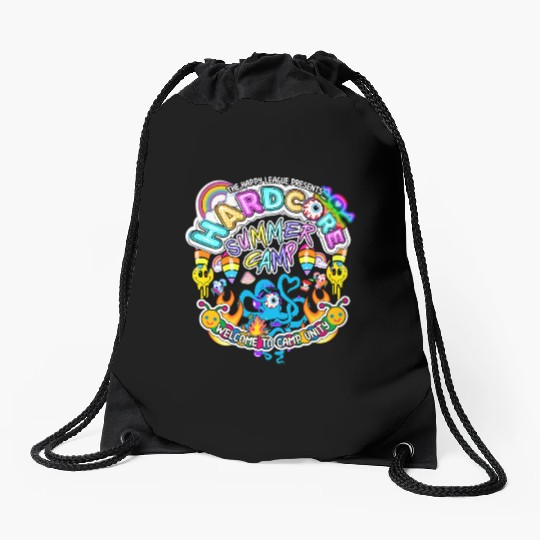 Hardcore Summer Camp Drawstring Bags