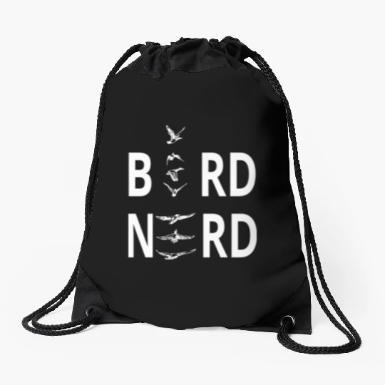 Bird Nerd For Birders Drawstring Bags