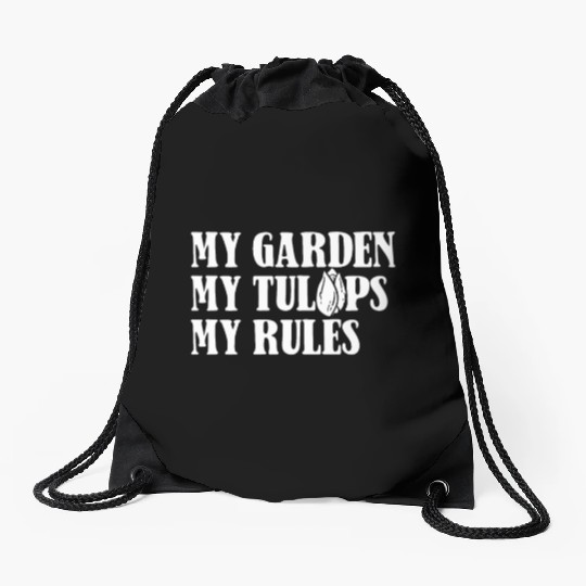 Tulip Gardening Tulips Drawstring Bags