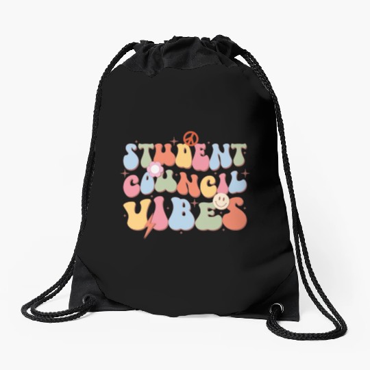 Student Council Vibes, Back To School Drawstring Bags
