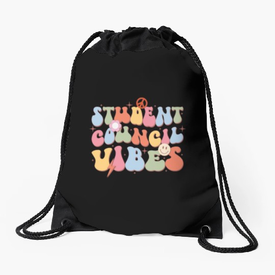 Student Council Vibes, Back To School Drawstring Bags