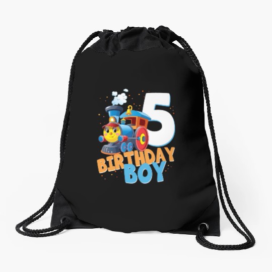 5Th Train 5 I'M Five Drawstring Bags
