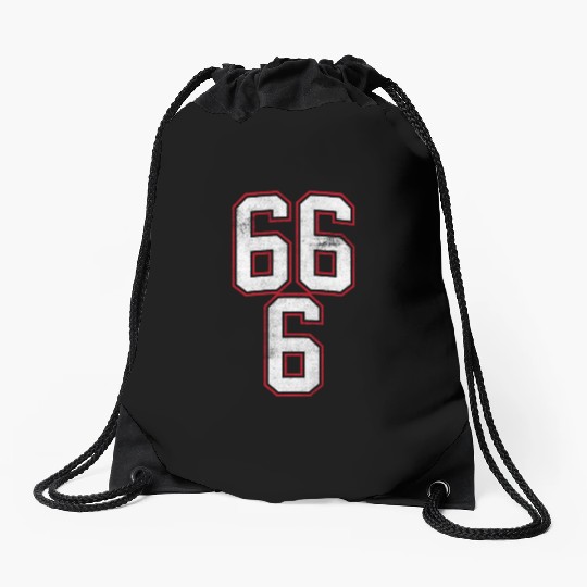 666 The Number of The Beast Drawstring Bags