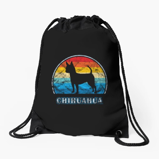 Smooth Chihuahua Dog Drawstring Bags