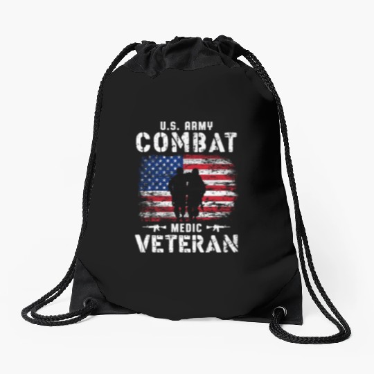 US Army Combat Medic Veteran Drawstring Bags