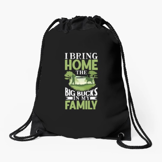 Deer Hunting Deer Hunter Hunting Season Buck Hunt Drawstring Bags
