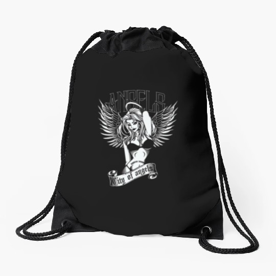 Angels - City of Angels collection Drawstring Bags