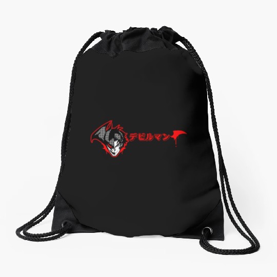 Devilman Crybaby classic Drawstring Bags