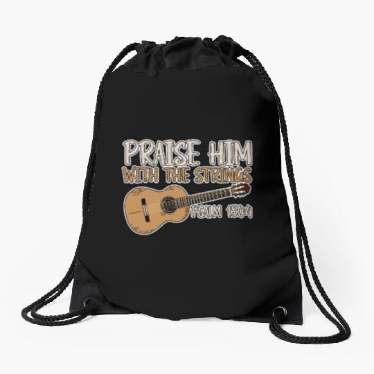 Praise Him With The Strings 2 Drawstring Bags