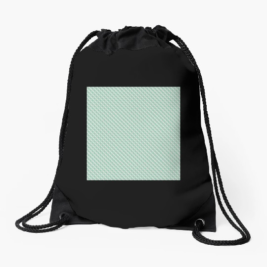 Retro Teal Circles Pattern Drawstring Bags