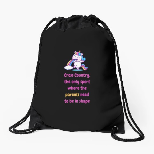 High School Running Drawstring Bags, Cross Country Parent,