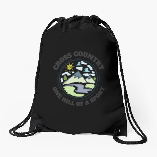 High School Running Drawstring Bags, Cross Country Hills,