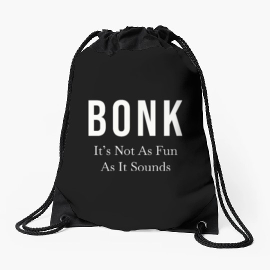 High School Running Drawstring Bags, XC Run Bonk, Unisex's