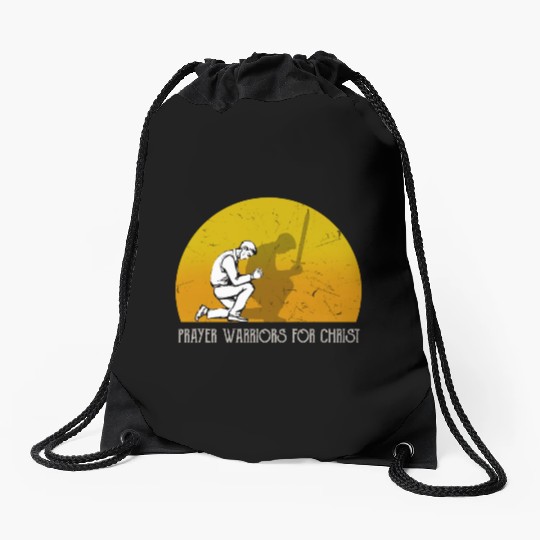 Prayer Warriors For Christ Drawstring Bags