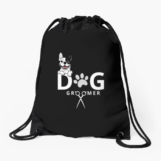 Dog Groomer Drawstring Bags Dog Grooming Outfit