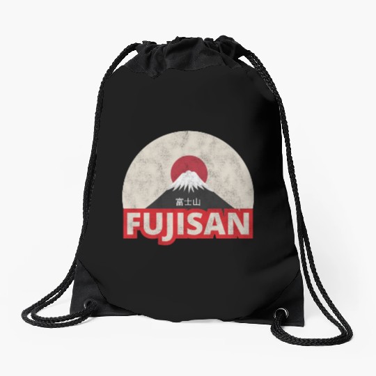 Japan Tokyo Mount Fuji Fujisan Drawstring Bags