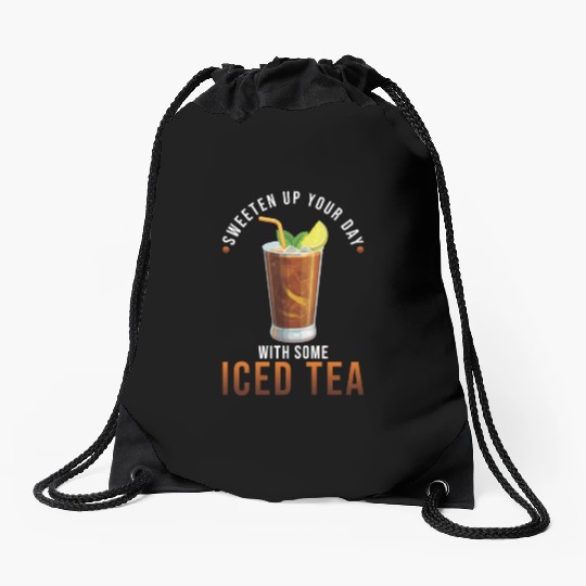Iced Tea Drink Design Sweeten Up Your Day With Drawstring Bags