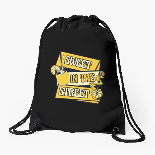 Sweet In The Street Lemon Juice Business Lemonade Drawstring Bags