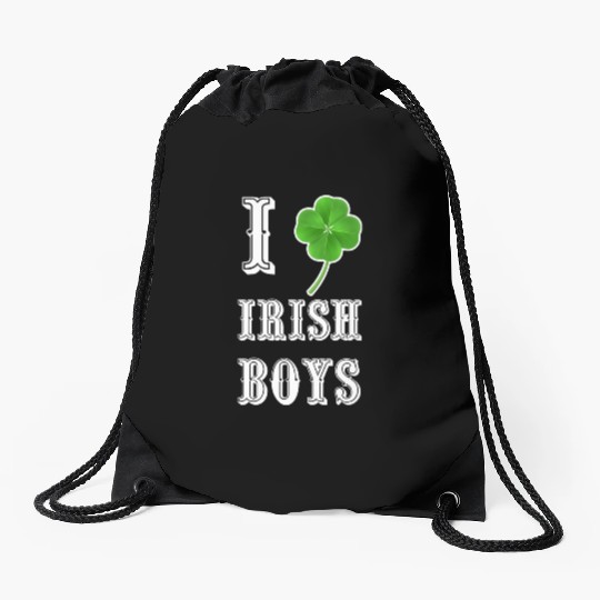 Shiny Saint Patrick s Day Shamrock Rhinestone Drawstring Bags