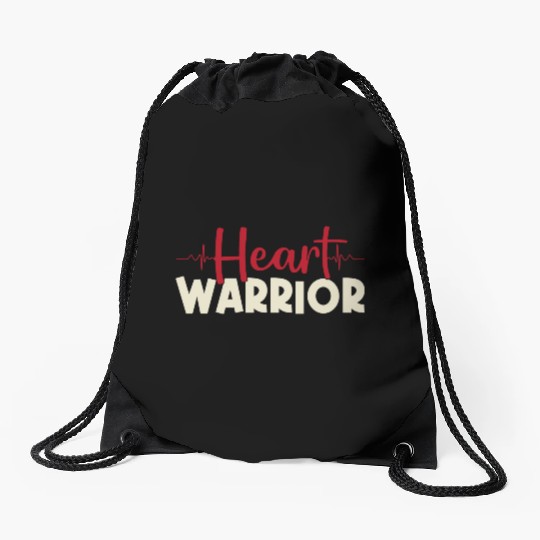 Heart Warrior Drawstring Bags-Heart Surgery Gift-Survivor
