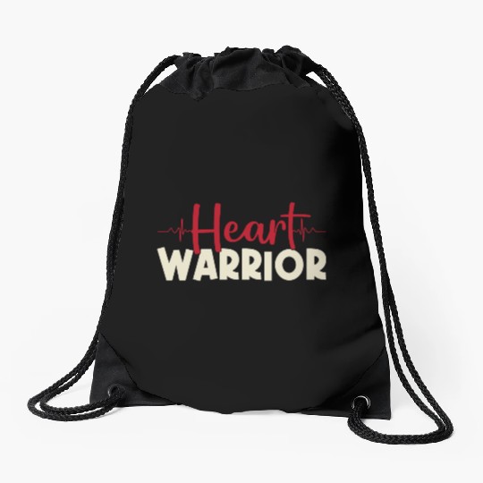 Heart Warrior Drawstring Bags-Heart Surgery Gift-Survivor