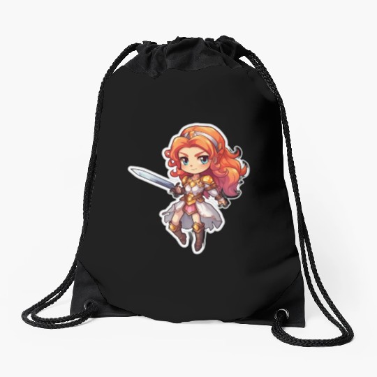Warrior Princess Adventure Drawstring Bags
